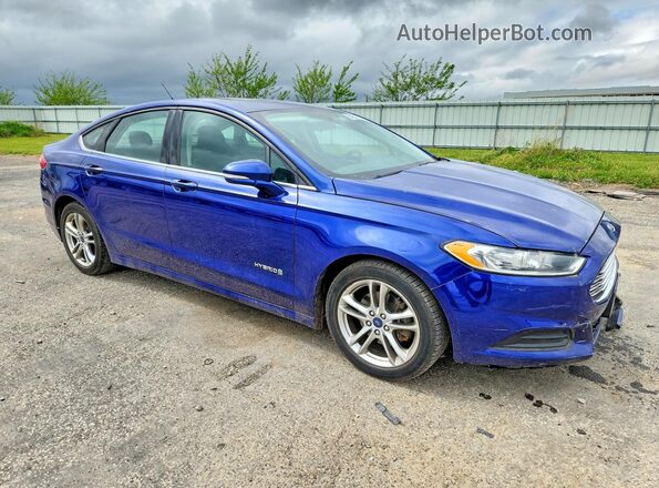 3FA6P0LU4GR172956 2016 FORD FUSION Blue Przód prawy