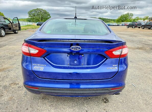 3FA6P0LU4GR172956 2016 FORD FUSION Blue Widok z tyłu