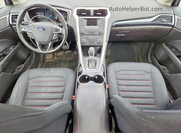 3FA6P0LU4GR172956 2016 FORD FUSION Blue Widok deski rozdzielczej