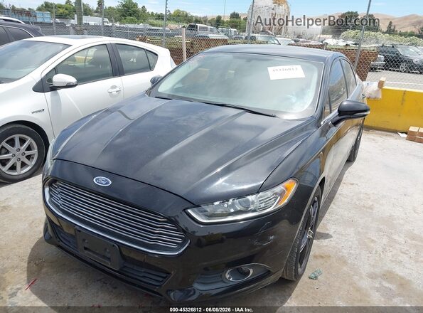 3FA6P0LU4GR176781 2016 FORD FUSION HYBRID Black Front view