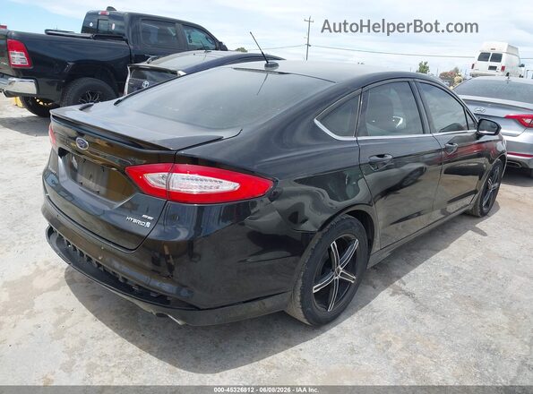 3FA6P0LU4GR176781 2016 FORD FUSION HYBRID Black Rear right