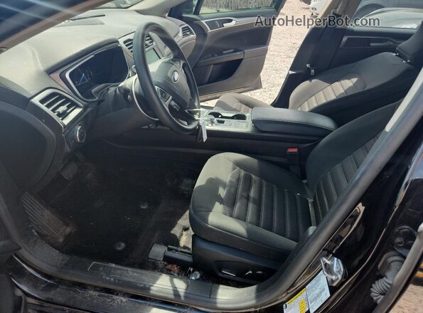 3FA6P0LU4HR105601 2017 FORD FUSION Black Front interior view