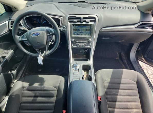 3FA6P0LU4HR105601 2017 FORD FUSION Black Dashboard view
