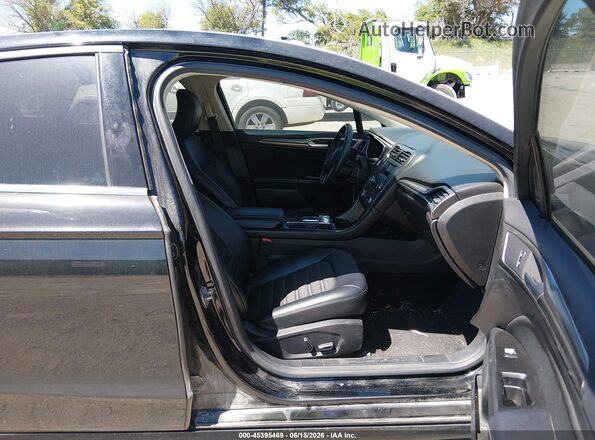 3FA6P0LU4HR233756 2017 FORD FUSION HYBRID Black Widok wnętrza z przodu