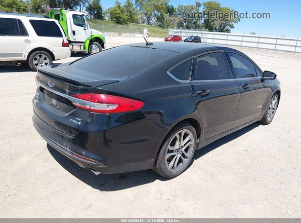 3FA6P0LU4HR233756 2017 FORD FUSION HYBRID Black Tył prawy