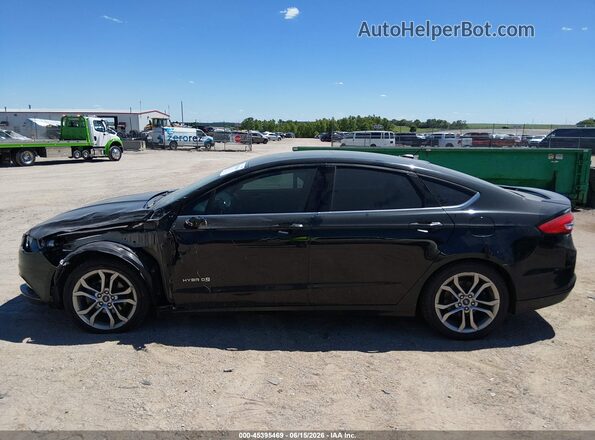 3FA6P0LU4HR233756 2017 FORD FUSION HYBRID Black Widok wnętrza 360 stopni