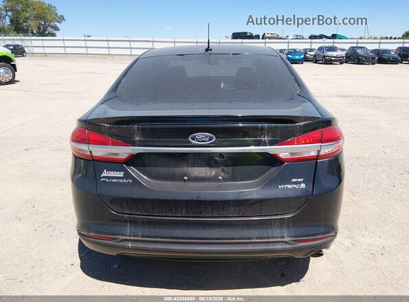 3FA6P0LU4HR233756 2017 FORD FUSION HYBRID Black 