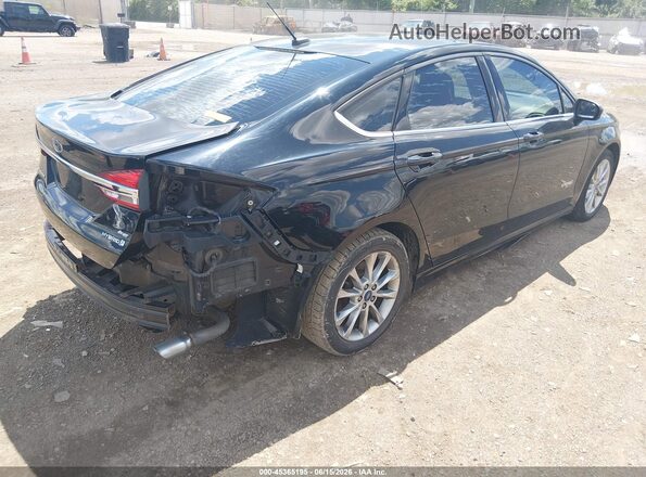 3FA6P0LU4HR356439 2017 FORD FUSION HYBRID Black 