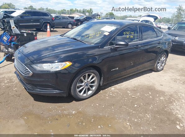 3FA6P0LU4HR356439 2017 FORD FUSION HYBRID Black 