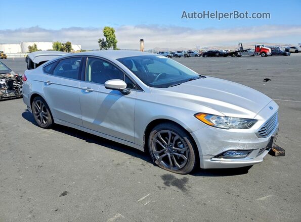 3FA6P0LU4JR211889 2018 FORD FUSION Silver Delantero derecho
