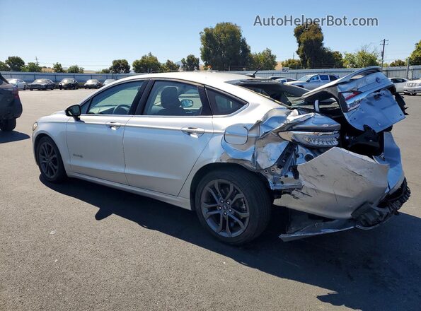 3FA6P0LU4JR211889 2018 FORD FUSION Silver Trasero izquierdo