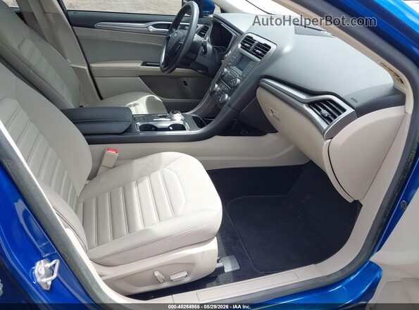 3FA6P0LU4JR235710 2018 FORD FUSION HYBRID Blue Front interior view