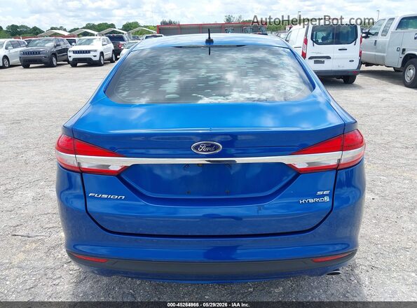3FA6P0LU4JR235710 2018 FORD FUSION HYBRID Blue 