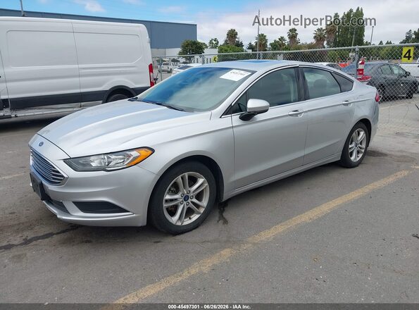 3FA6P0LU4JR247808 2018 FORD FUSION HYBRID Silver Առջևի ձախ երեք քառորդ տեսարան