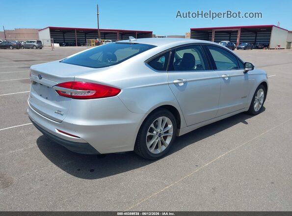3FA6P0LU4KR149573 2019 FORD FUSION HYBRID Silver Задня права чверть