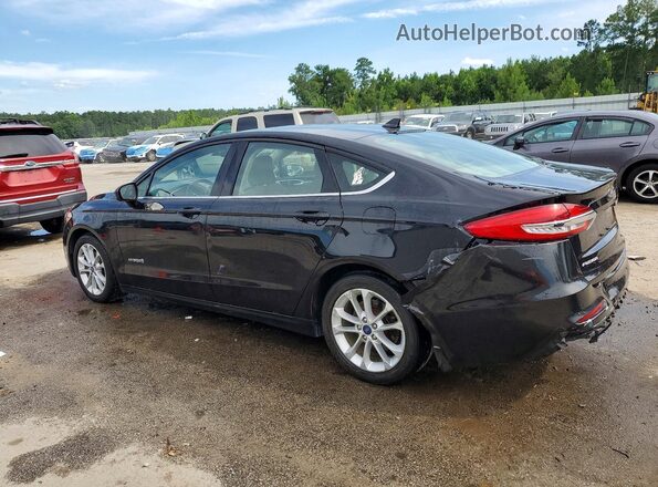 3FA6P0LU4KR262228 2019 FORD FUSION Black Trasero izquierdo