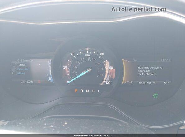 3FA6P0LU4KR274556 2019 FORD FUSION HYBRID Blue Widok tylnych siedzeń