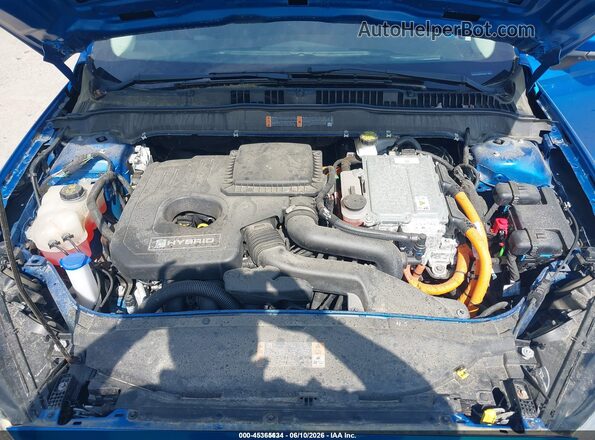 3FA6P0LU4KR274556 2019 FORD FUSION HYBRID Blue Widok z tyłu