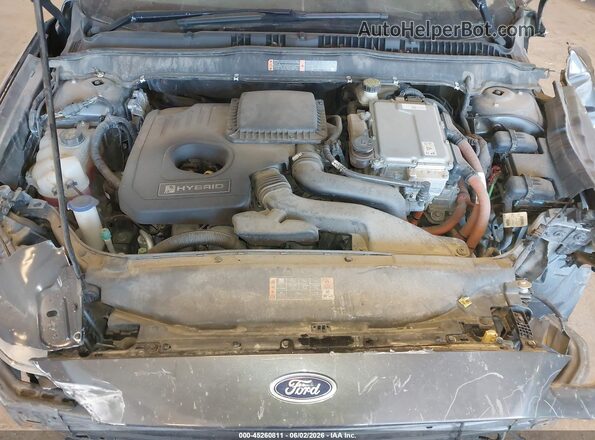 3FA6P0LU5HR156377 2017 FORD FUSION HYBRID Gray Հետևի տեսք