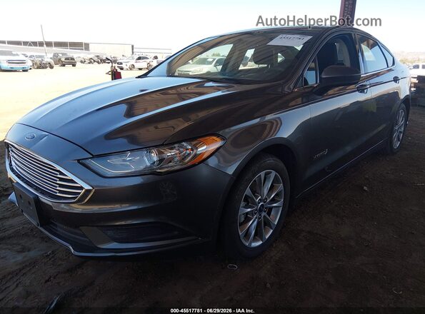 3FA6P0LU5HR314023 2017 FORD FUSION HYBRID Gray Front left