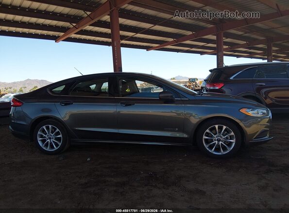 3FA6P0LU5HR314023 2017 FORD FUSION HYBRID Gray Rear interior view