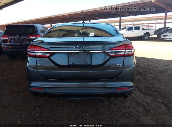 3FA6P0LU5HR314023 2017 FORD FUSION HYBRID Gray 