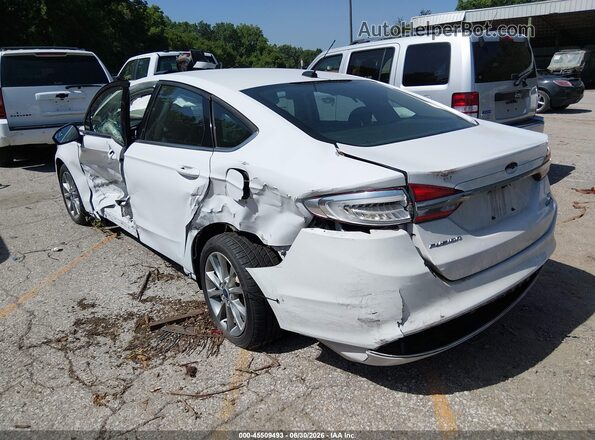 3FA6P0LU5HR351248 2017 FORD FUSION HYBRID White Tył lewy