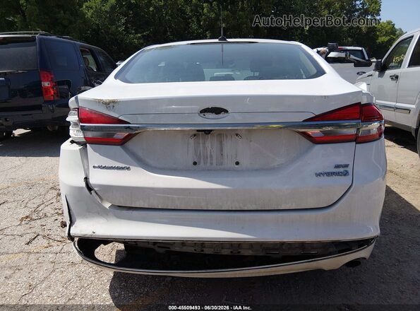 3FA6P0LU5HR351248 2017 FORD FUSION HYBRID White 