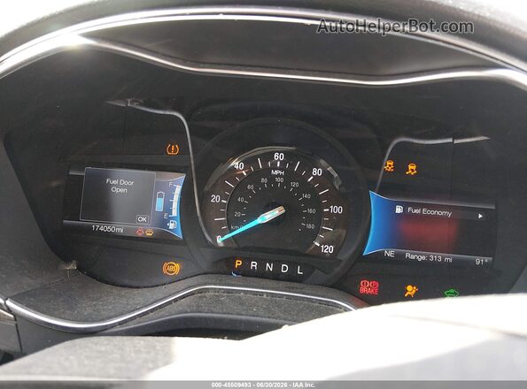 3FA6P0LU5HR351248 2017 FORD FUSION HYBRID White Widok tylnych siedzeń