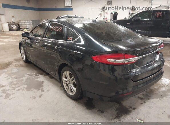 3FA6P0LU5JR141416 2018 FORD FUSION HYBRID Black 