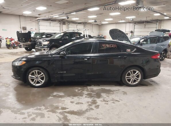 3FA6P0LU5JR141416 2018 FORD FUSION HYBRID Black 