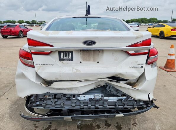 3FA6P0LU5JR173167 2018 FORD FUSION White Widok z tyłu