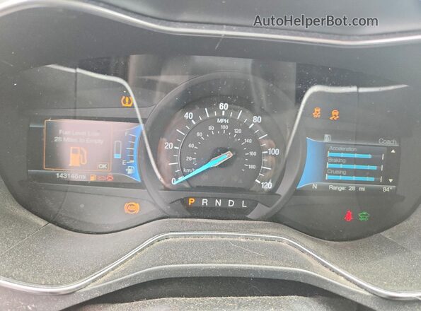 3FA6P0LU5JR173167 2018 FORD FUSION White Widok zestawu wskaźników
