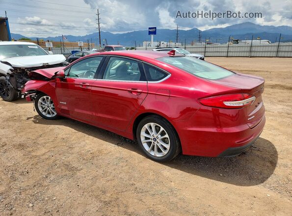 3FA6P0LU5KR200692 2019 FORD FUSION Red Հետևի ձախ