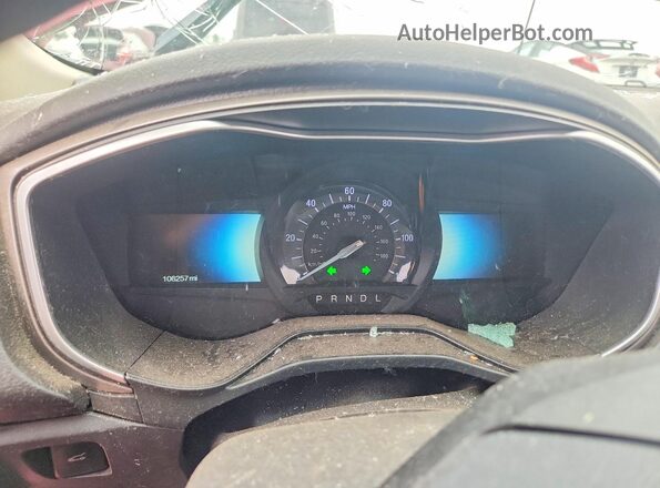 3FA6P0LU5KR240819 2019 FORD FUSION Red ხელსაწყოთა პანელის ხედი