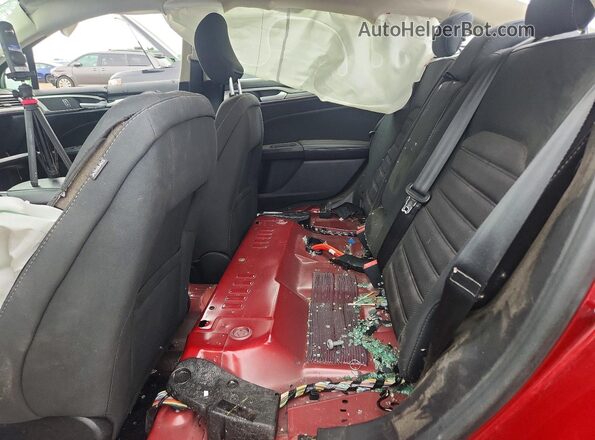 3FA6P0LU5KR240819 2019 FORD FUSION Red უკანა სავარძლების ხედი