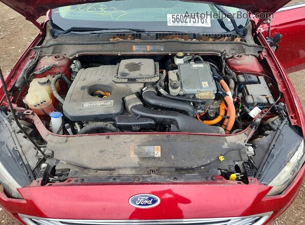 3FA6P0LU5KR240819 2019 FORD FUSION Red უკანა სალონის ხედი