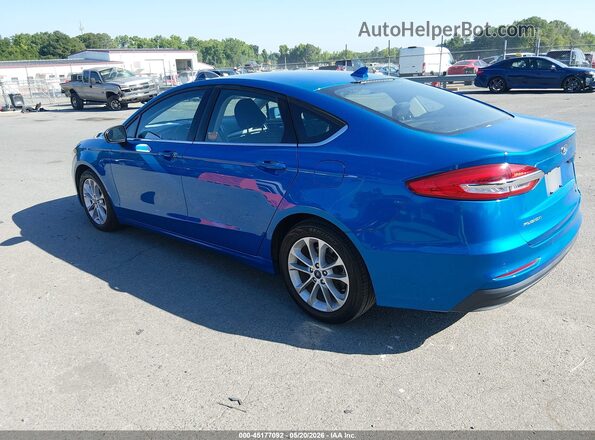 3FA6P0LU5LR119158 2020 FORD FUSION Blue Trasero izquierdo