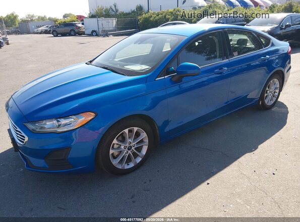 3FA6P0LU5LR119158 2020 FORD FUSION Blue Vista tres cuartos delantera izquierda