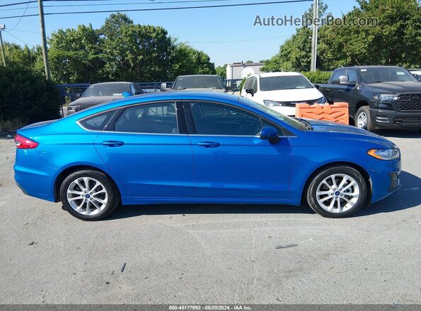3FA6P0LU5LR119158 2020 FORD FUSION Blue Vista interior trasera