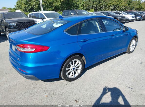 3FA6P0LU5LR119158 2020 FORD FUSION Blue Trasero derecho