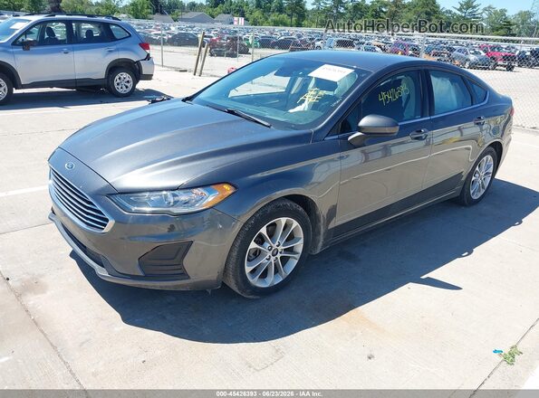 3FA6P0LU5LR164066 2020 FORD FUSION Gray წინა მარცხენა ხედი სამი მეოთხედიდან