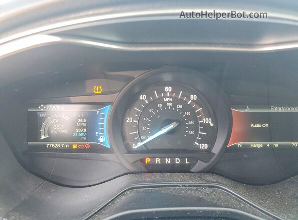 3FA6P0LU5LR185967 2020 FORD FUSION Black Instrument cluster view