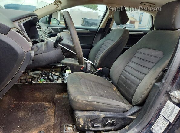 3FA6P0LU5LR266497 2020 FORD FUSION Black Вид салону спереду
