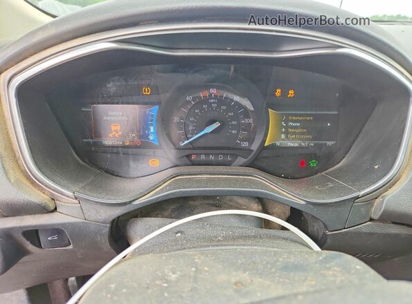 3FA6P0LU5LR266497 2020 FORD FUSION Black Вид щитка приладів