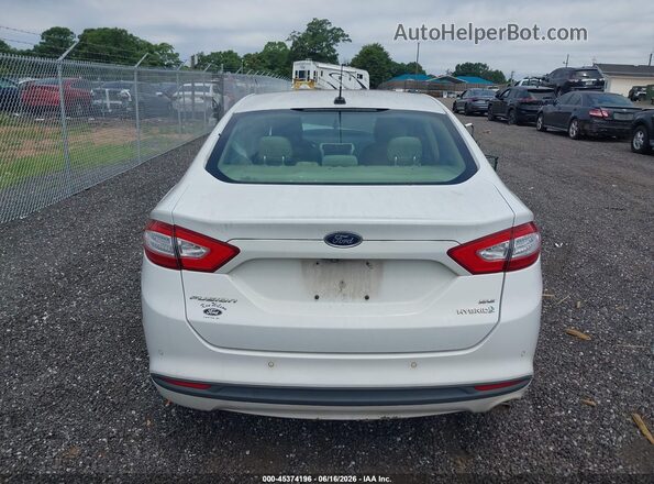 3FA6P0LU6GR337521 2016 FORD FUSION HYBRID White 