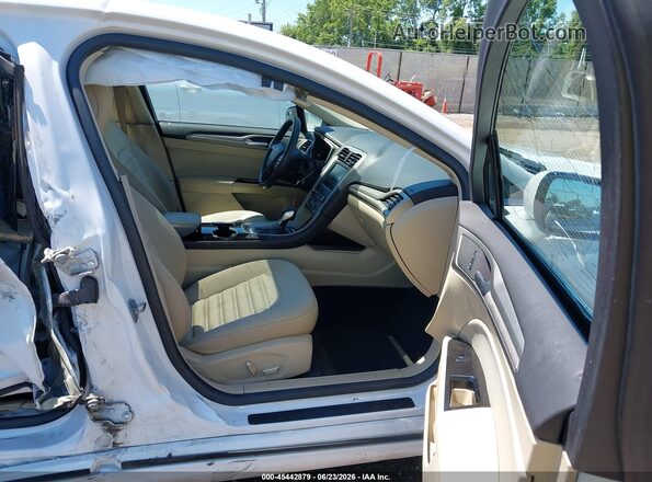 3FA6P0LU6GR403694 2016 FORD FUSION HYBRID White წინა სალონის ხედი