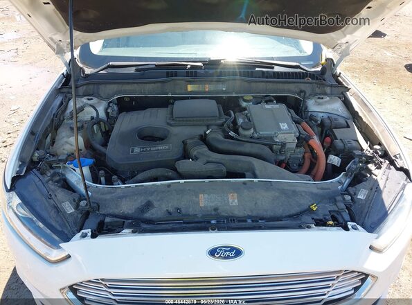 3FA6P0LU6GR403694 2016 FORD FUSION HYBRID White უკანა ხედი