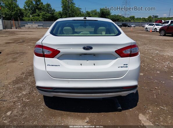 3FA6P0LU6GR403694 2016 FORD FUSION HYBRID White 
