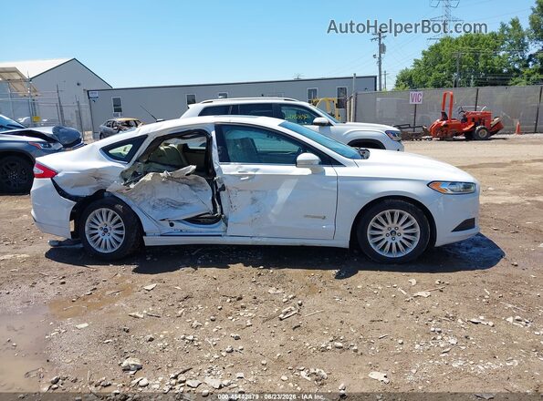 3FA6P0LU6GR403694 2016 FORD FUSION HYBRID White უკანა სალონის ხედი